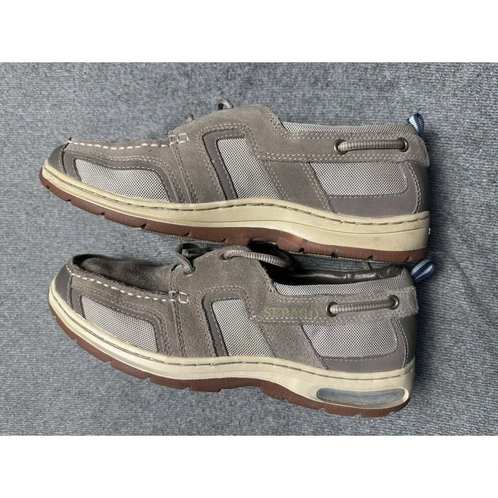 Sebago Offshore Catch Nubuck Timber Brown Lace-Up Boat Shoes US 8.5 M